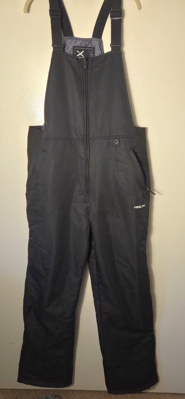 ARCTIX A6 Mens Bib Overalls Black Ski Snowboard 5K Waterproof A1 Size L Stretch